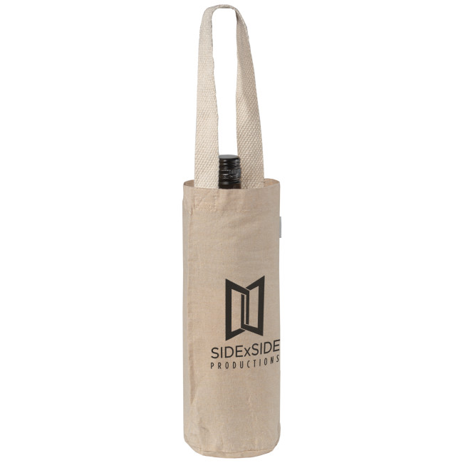 Promotional Recycled 180 gsm Cotton Wine Bag