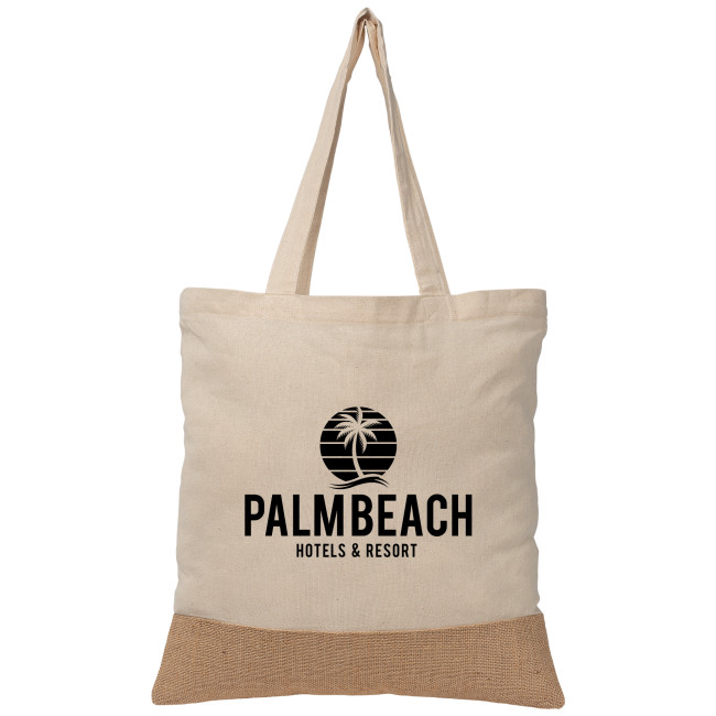 Promotional Rio™ 140 gsm Recycled Cotton and Jute Tote Bag