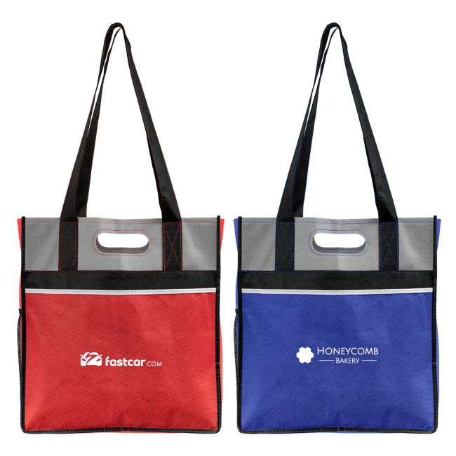 Promotional Oslo Quad-Handle Non-Woven Shopping Tote Bag