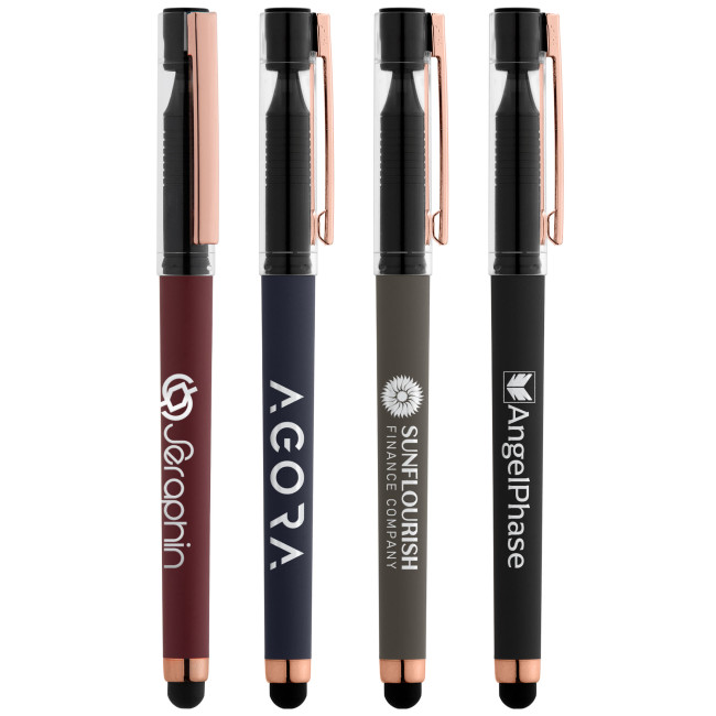 Promotional Kappa Softy Rose Gold Gel Stylus Pen