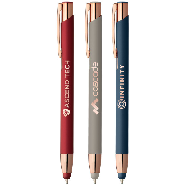 Promotional Crosby Softy Rose Gold Stylus Pen