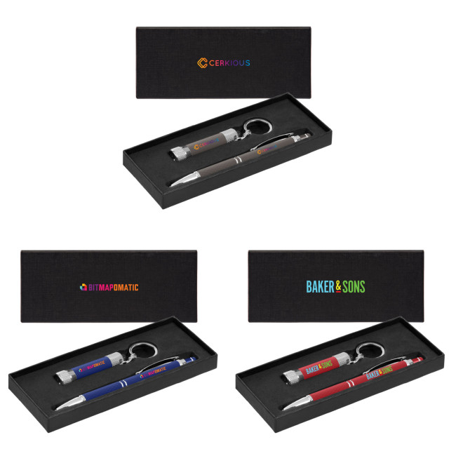 Promotional Phoenix & McQueen Softy Pen Gift Set Full Colour Box