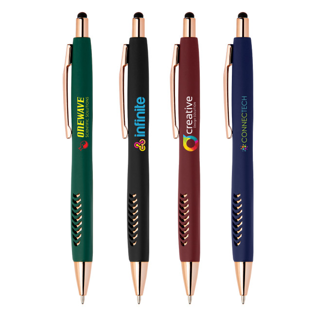 Promotional Avalon Softy Rose Gold Stylus Pen