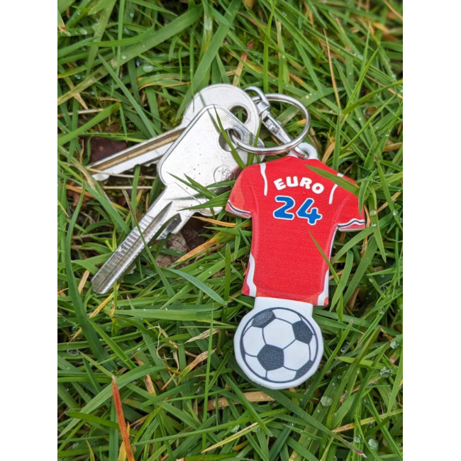 Promotional Shirt Shaped Trolley Stick Keyring - Image 3