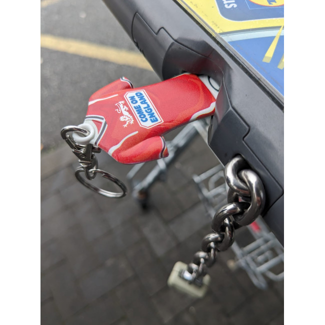 Promotional Shirt Shaped Trolley Stick Keyring - Image 6