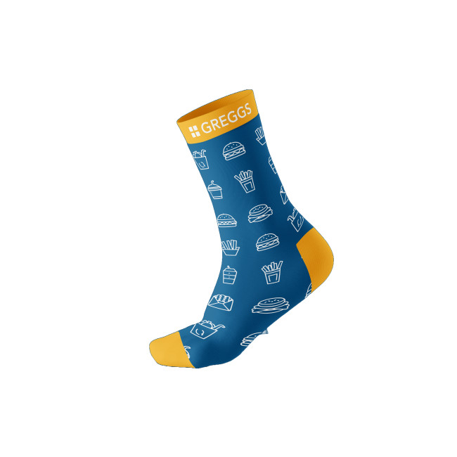 Promotional Custom Branded Cotton Socks - Image 2