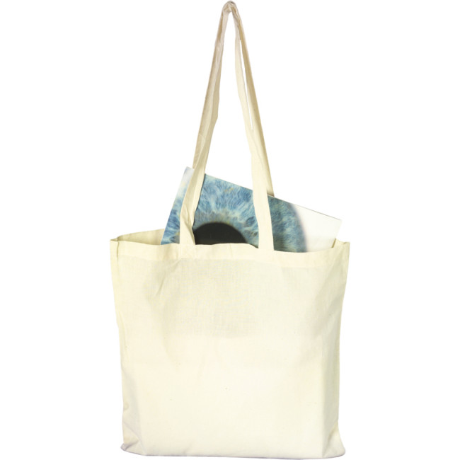 Promotional Natural Cotton Bag With Long Handles