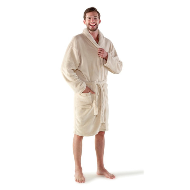 Promotional Fleece Bathrobe - Image 3