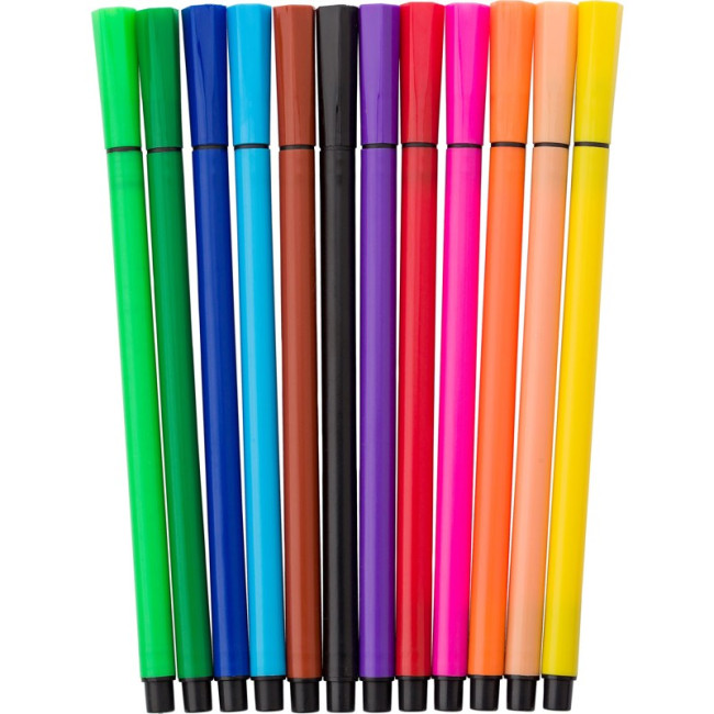 Promotional 12 Water-Based Felt Tip Pens - Image 6