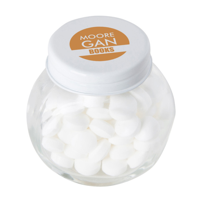 Promotional Small Glass Jar With Mints With Dextrose Mints - Image 6