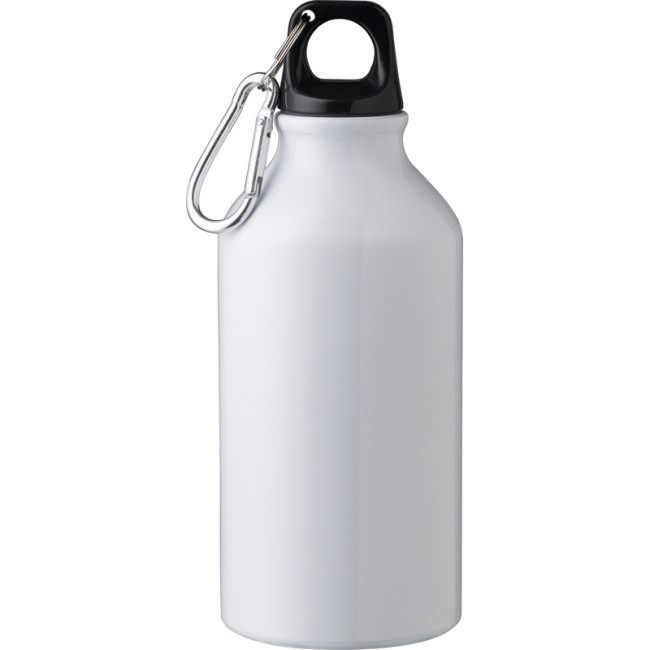 Promotional Recycled Aluminium Single Walled Bottle 400ml - Image 3