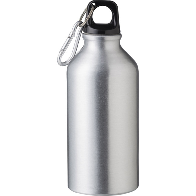 Promotional Recycled Aluminium Single Walled Bottle 400ml - Image 1