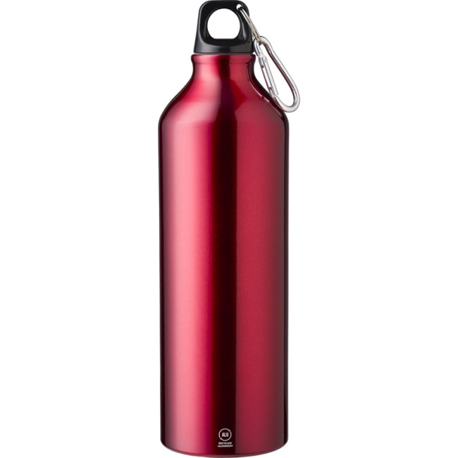 Promotional Recycled Aluminium Single Walled Bottle 750ml - Image 3