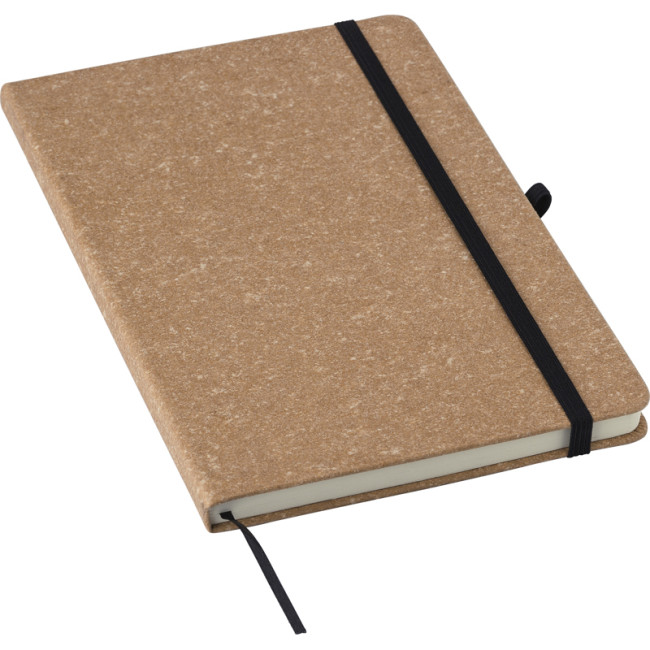 Promotional Recycled Leather A5 Notebook - Image 3