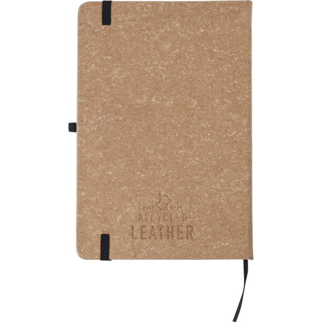 Promotional Recycled Leather A5 Notebook - Image 5