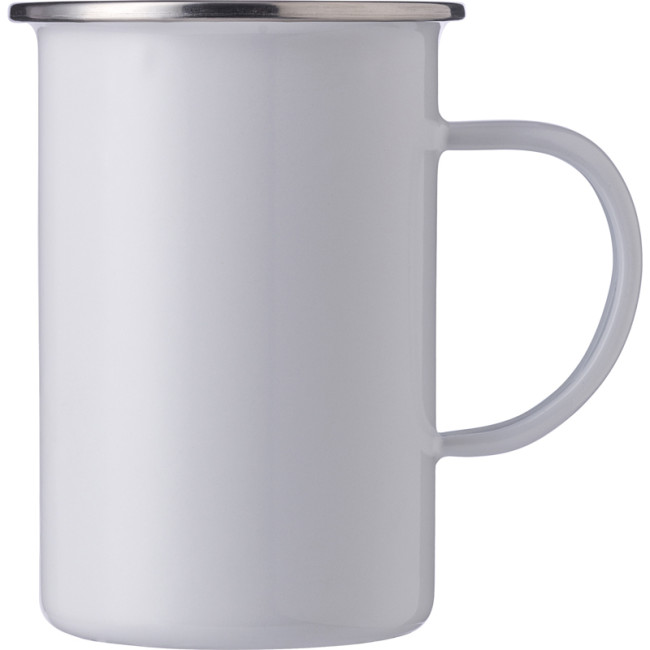 Promotional Enamelled Steel Mug 550ml - Image 4