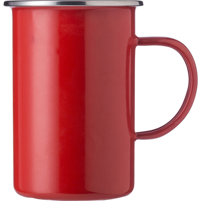 Promotional Enamelled Steel Mug 550ml - Image 6