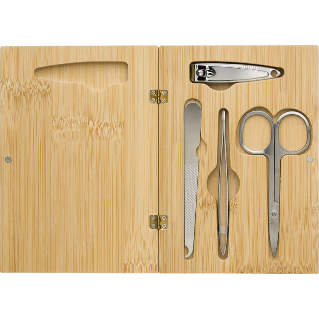 Promotional Bamboo Manicure Set - Image 1