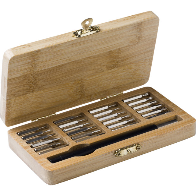 Promotional Bamboo Tool Set - Image 1