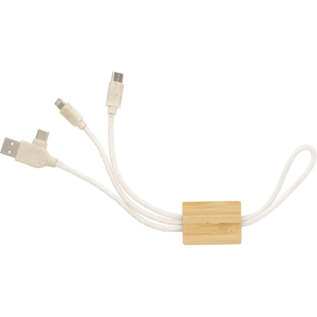 Promotional Bamboo USB Charger - Image 2