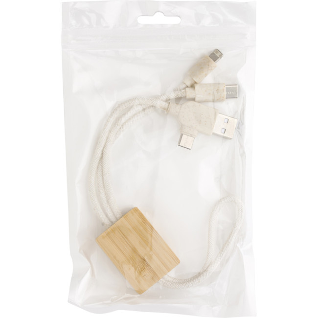 Promotional Bamboo USB Charger - Image 3