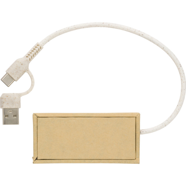 Promotional Aluminium And Recycled Paper USB Hub - Image 2