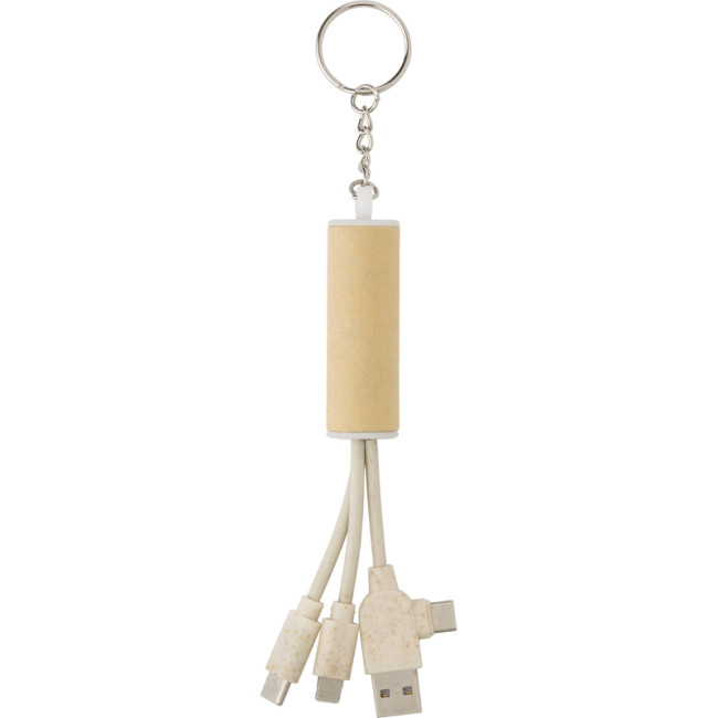 Promotional USB Charger Keyring - Image 1