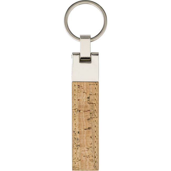 Promotional Cork & Metal Key Holder - Image 1