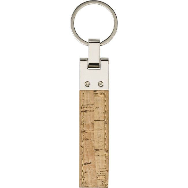 Promotional Cork & Metal Key Holder - Image 2