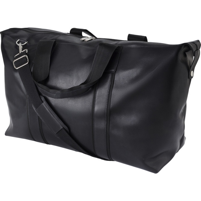 Promotional Leather Sports Bag - Image 1