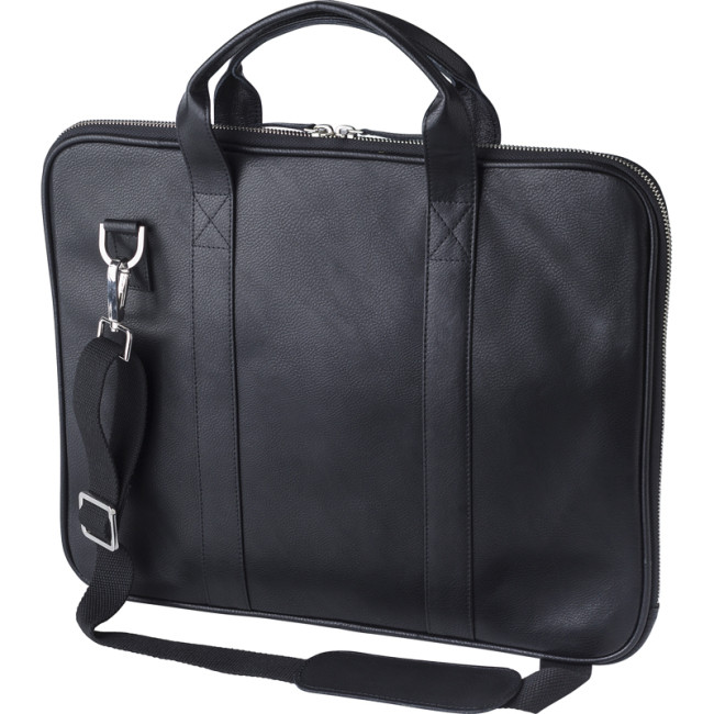 Promotional Leather Laptop Bag - Image 1