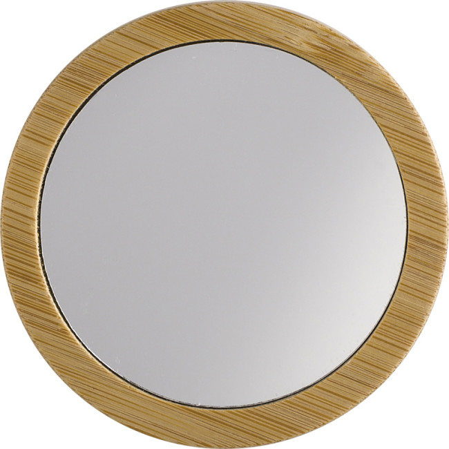 Promotional Alice Bamboo Pocket Mirror - Image 2