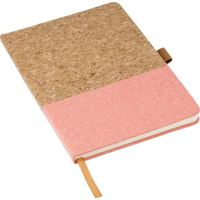 Promotional Cork & Cotton A5 Notebook - Image 1