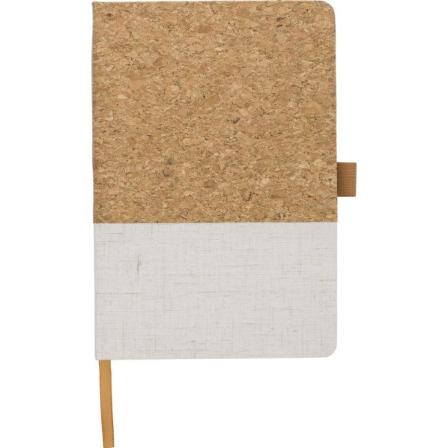 Promotional Cork & Cotton A5 Notebook - Image 4