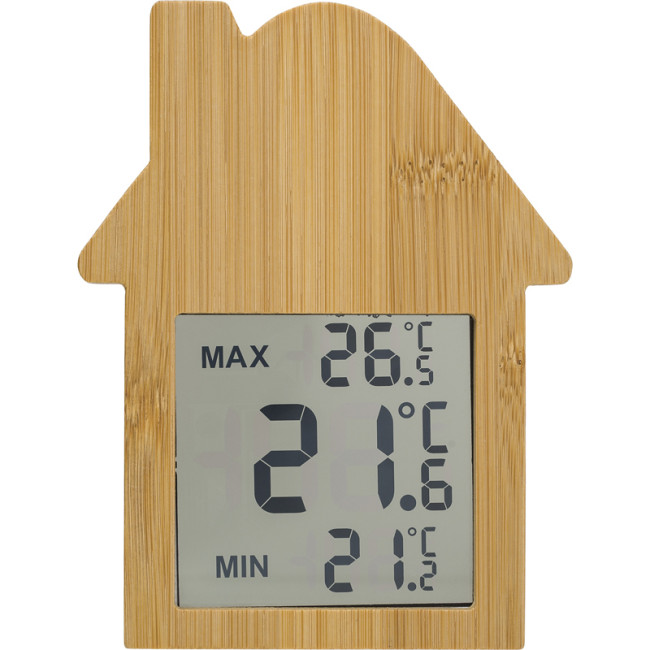 Promotional Bamboo Weather Station - Image 2