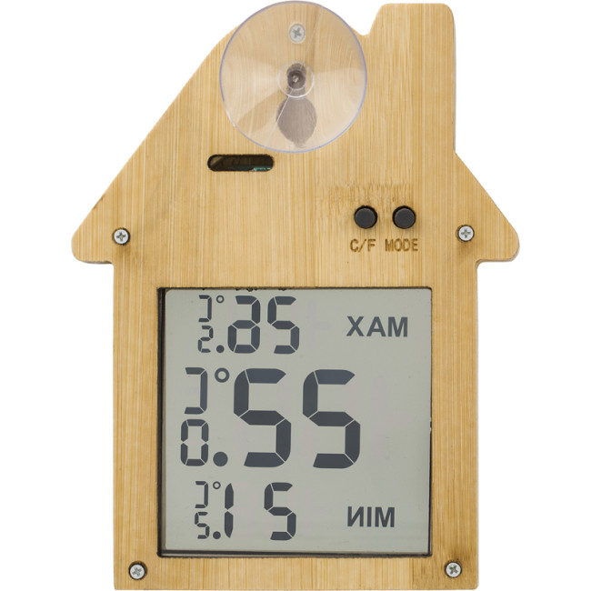 Promotional Bamboo Weather Station - Image 3