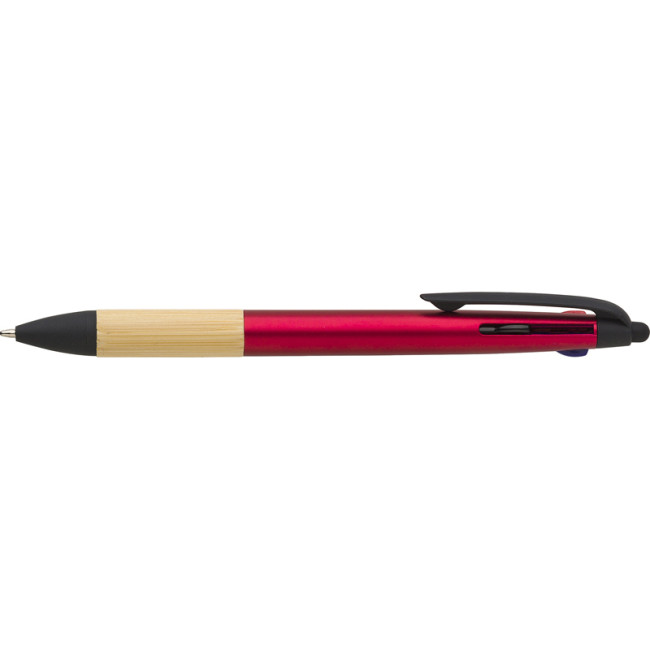 Promotional Bamboo Ballpen (3 Colour And Stylus) - Image 1