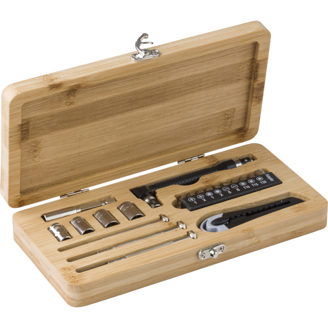 Promotional Bamboo Tool Set 27pc - Image 3