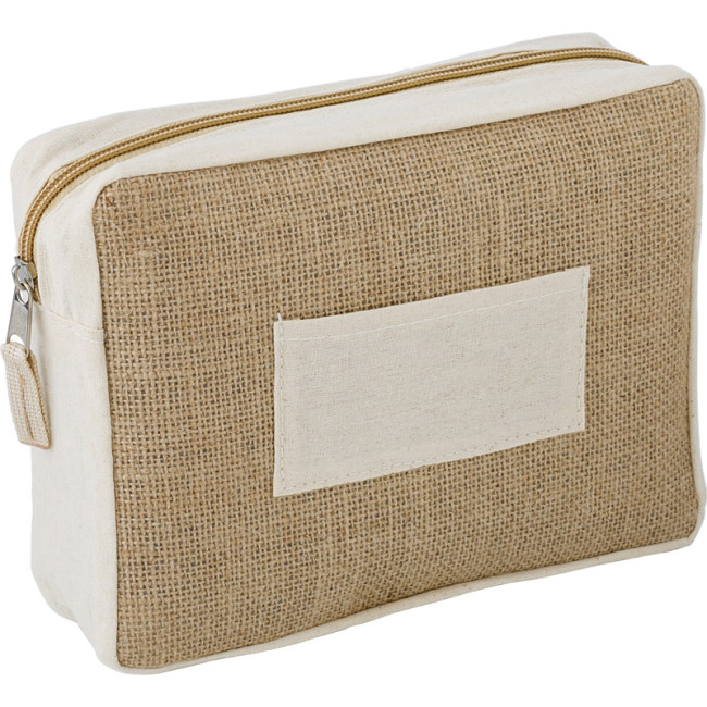 Promotional Jute Toiletry Bag - Image 2