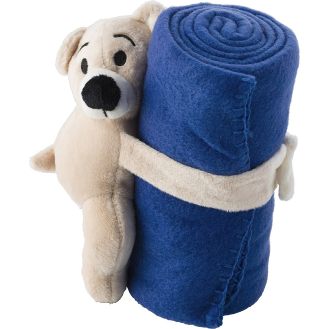 Promotional Plush Bear With Fleece Blanket - Image 2