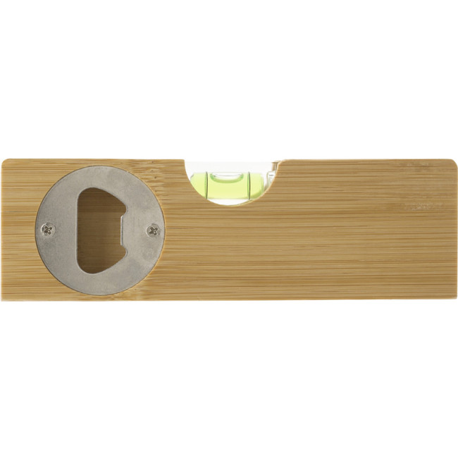 Promotional Bamboo Bottle Opener With Spirit Level - Image 2