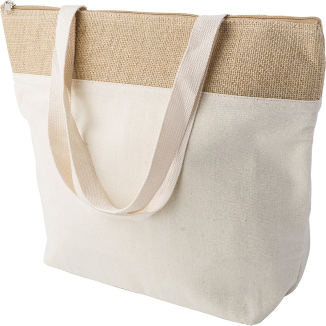 Promotional Jute Shopper Cool Bag - Image 1