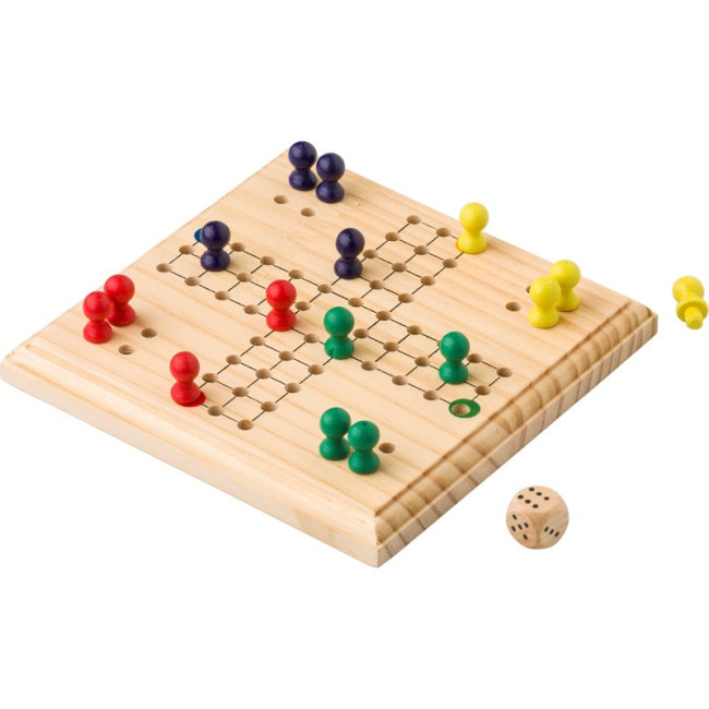 Promotional Wooden Ludo Game - Image 1