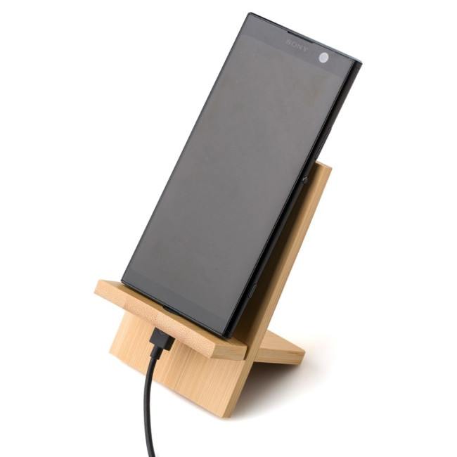 Promotional Farrah Bamboo Phone Stand - Image 2