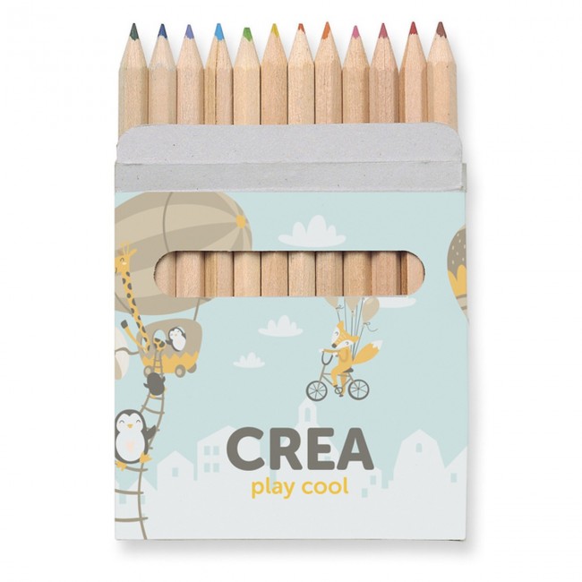 Promotional 12 Coloured Pencils Set - Image 1