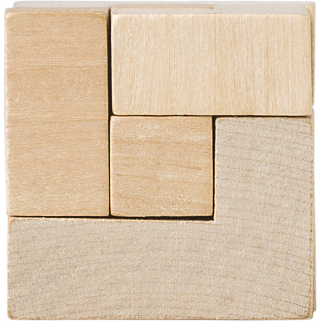 Promotional Wooden Cube Puzzle - Image 4