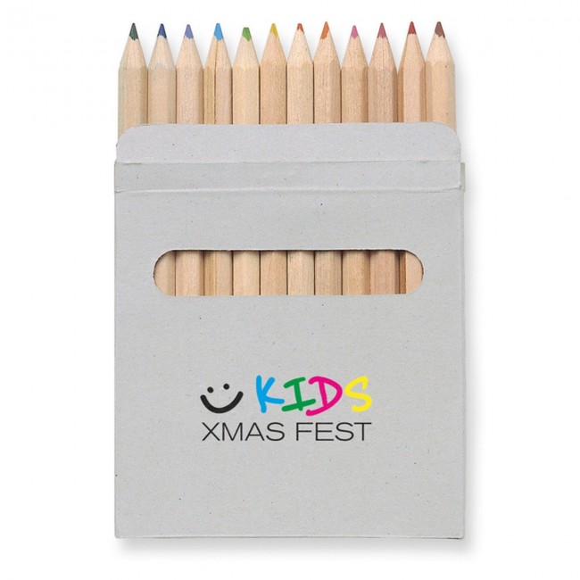 Promotional 12 Coloured Pencils Set - Image 6