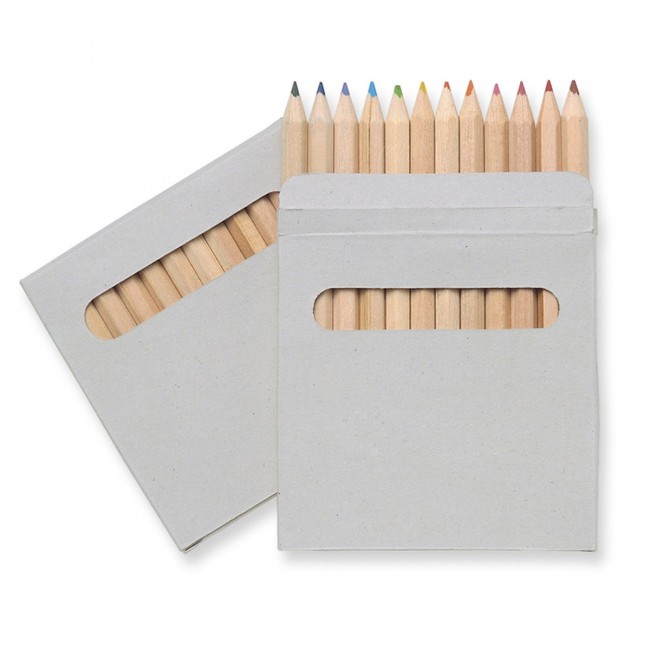 Promotional 12 Coloured Pencils Set - Image 9