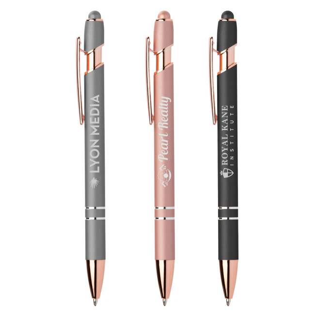 Promotional Prince Softy Rose Gold Metallic Stylus Pen