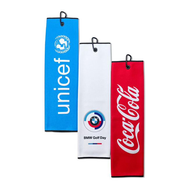 Promotional Dormi Tri-Fold Microfibre Printed Golf Towel